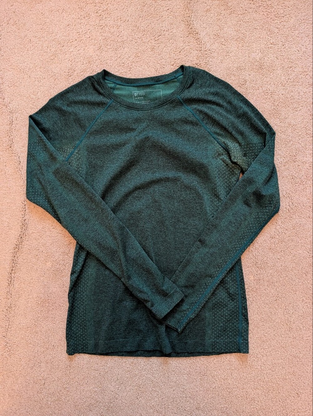 Figs Salta Seamless Top In Hunter Green
